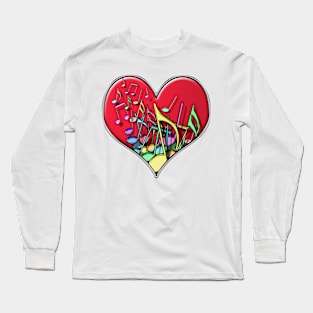 Music Heart Long Sleeve T-Shirt